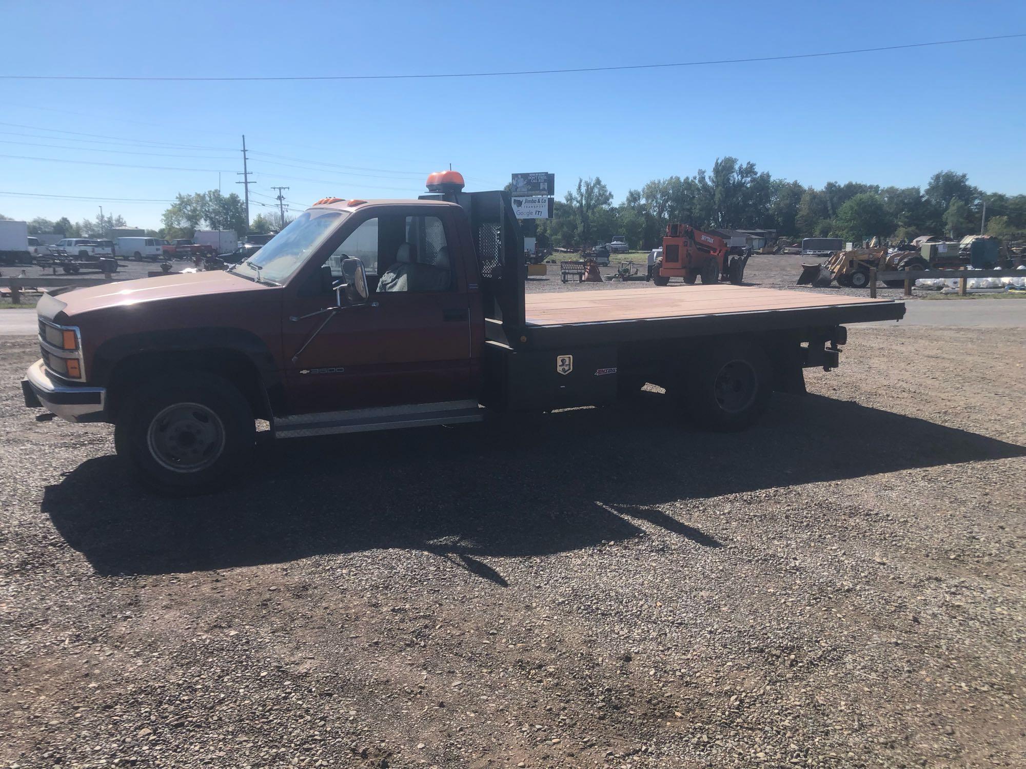 1990 Chevrolet K3500 Pickup Truck, VIN # 1GBJK34K1LE123300