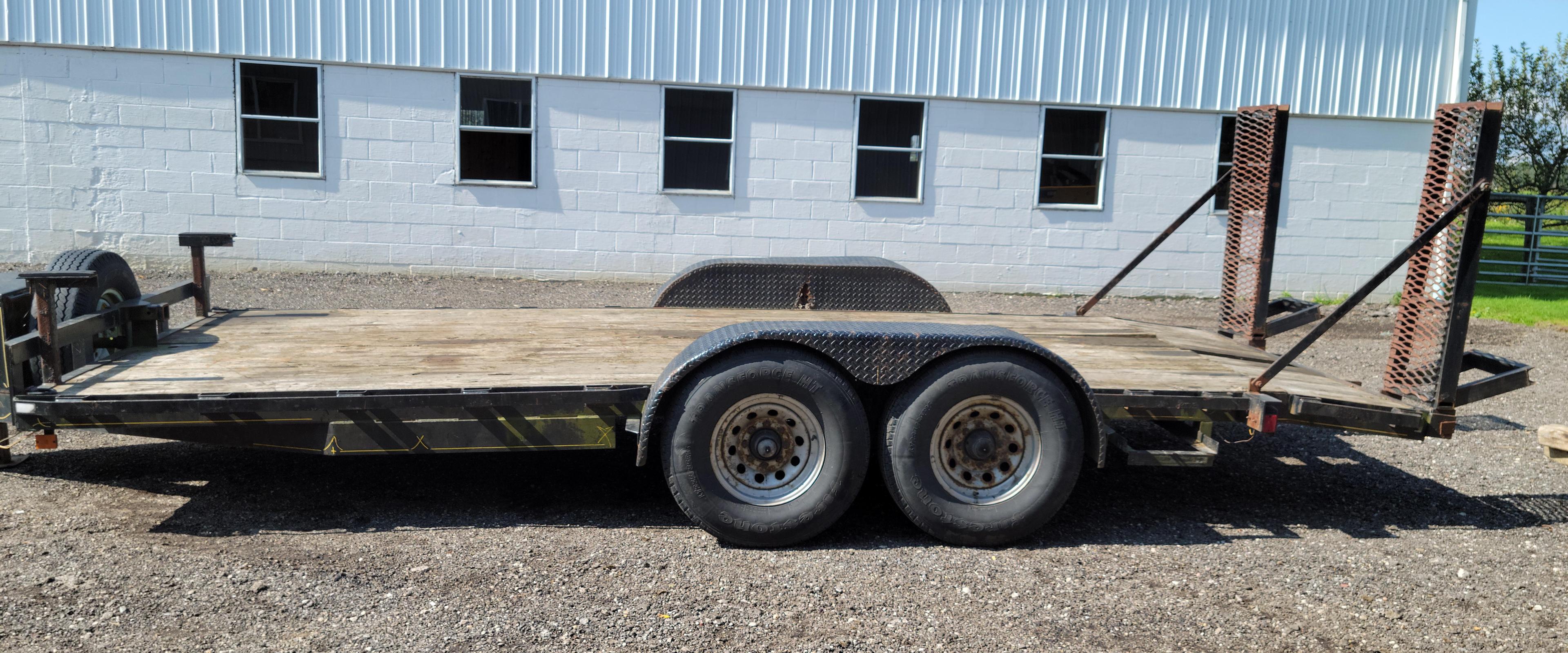 *Heavy Duty Shop Built Trailer with Ramps