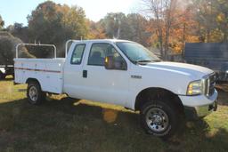 2005 F250 XLT Super Duty Extended Cab, (VIN: 1FTSX21535EB89120) Service Truck