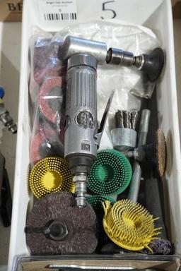 Central Pneumatic Air Grinder/Buffer and Accessories
