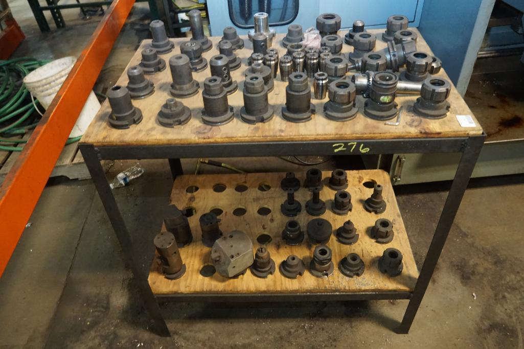 Cart of Bit Holders for CNC Mill
