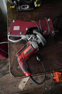 Saw Sharpener on Milwaukee Electric Drill