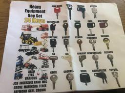 Heavy Equipment Key Set 24 Keys