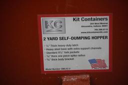 2 Yard Self Dumping Hopper