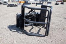 New Skid Steer Wolverine Bale Squeeze Hydraulic Adjustable Attachment