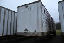 1989 Great Dane Closed Top Chip Trailer with Barn Doors.