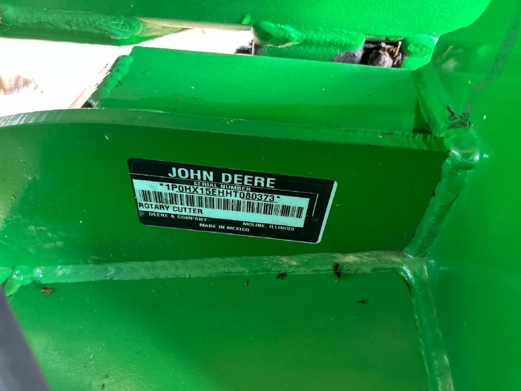 2019 John Deere HX15 Brush Hog