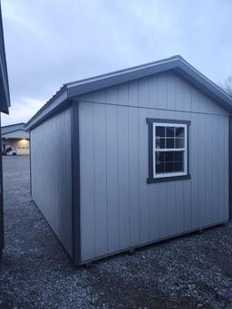 New 12' x 16' Painted Wood Shed