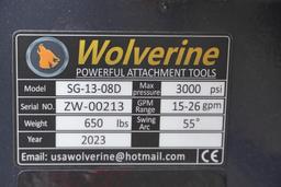 New Skid Steer Wolverine Stump Grinder Attachment