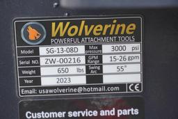 New Skid Steer Wolverine Stump Grinder Attachment