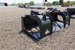 New! 2023 Wolverine Skid Steer Grapple Bucket Attachment