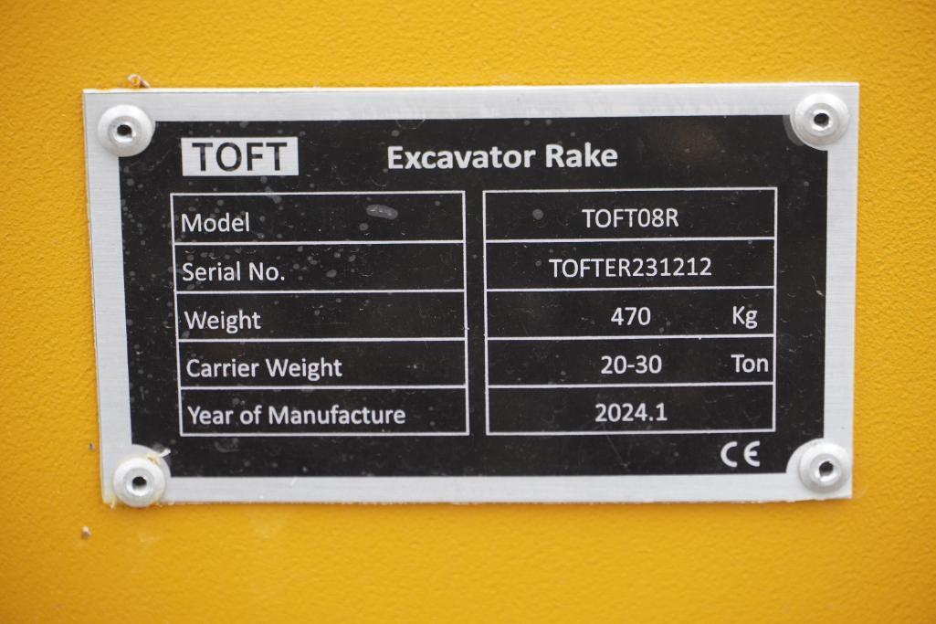 2024 TOFT06R Excavator Rake