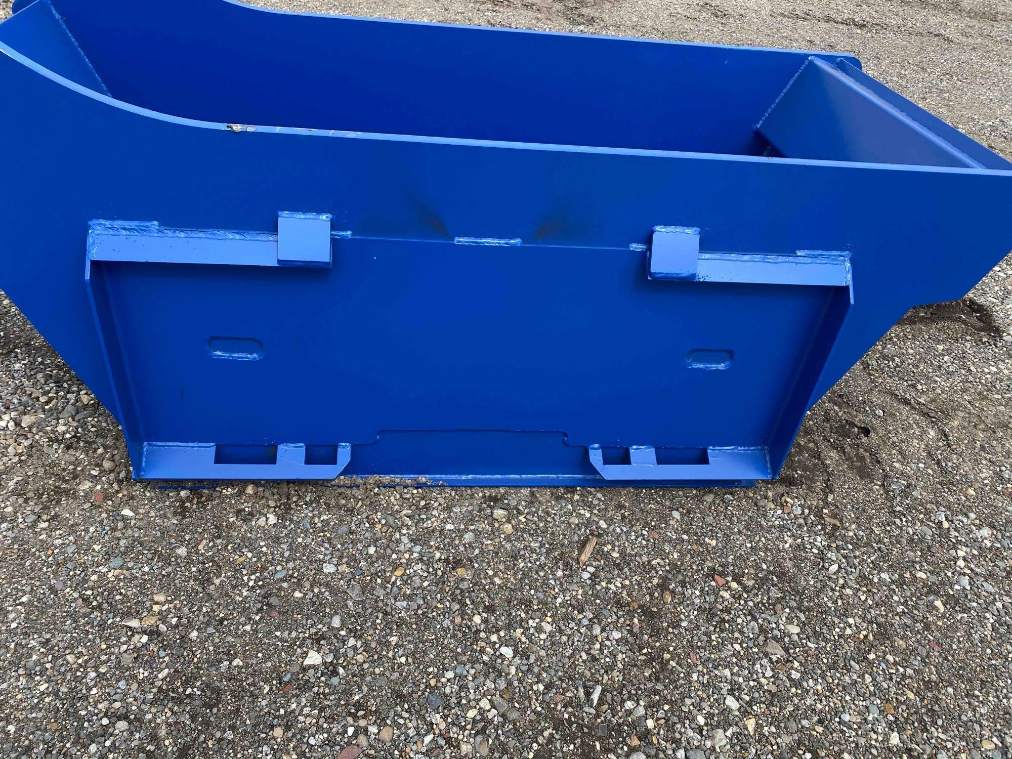 1 Yard Bedding / Stone Box Heavy Side with Skid Steer Mount