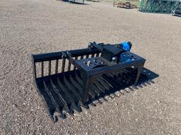 New 76" Single Cylinder Skeleton Grapple Bucket