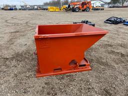 New 1.5 Cubic Yard Self Dumping Hopper with Fork Pockets