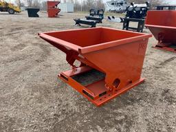 New 1.5 Cubic Yard Self Dumping Hopper with Fork Pockets