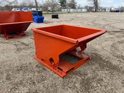 New 1.5 Cubic Yard Self Dumping Hopper with Fork Pockets