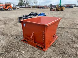 New 1.5 Cubic Yard Self Dumping Hopper with Fork Pockets