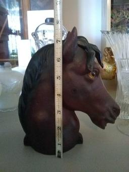 Cast Iron Hand Painted Horse Head