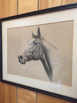 2 C.W. Anderson Framed Horse Prints