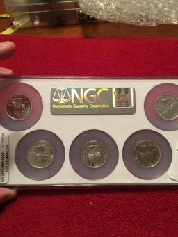 2000-S Silver Proof Set State Quarters graded