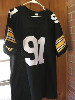 Kevin Greene autographed jersey with JSA authentication size XL