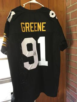 Kevin Greene autographed jersey with JSA authentication size XL