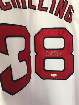 Curt Schilling autographed Boston Red Sox jersey with JSA authenticity