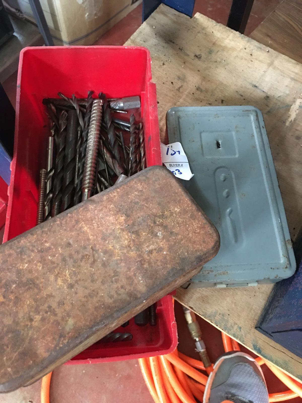 Large lot 3 boxes of drill bits