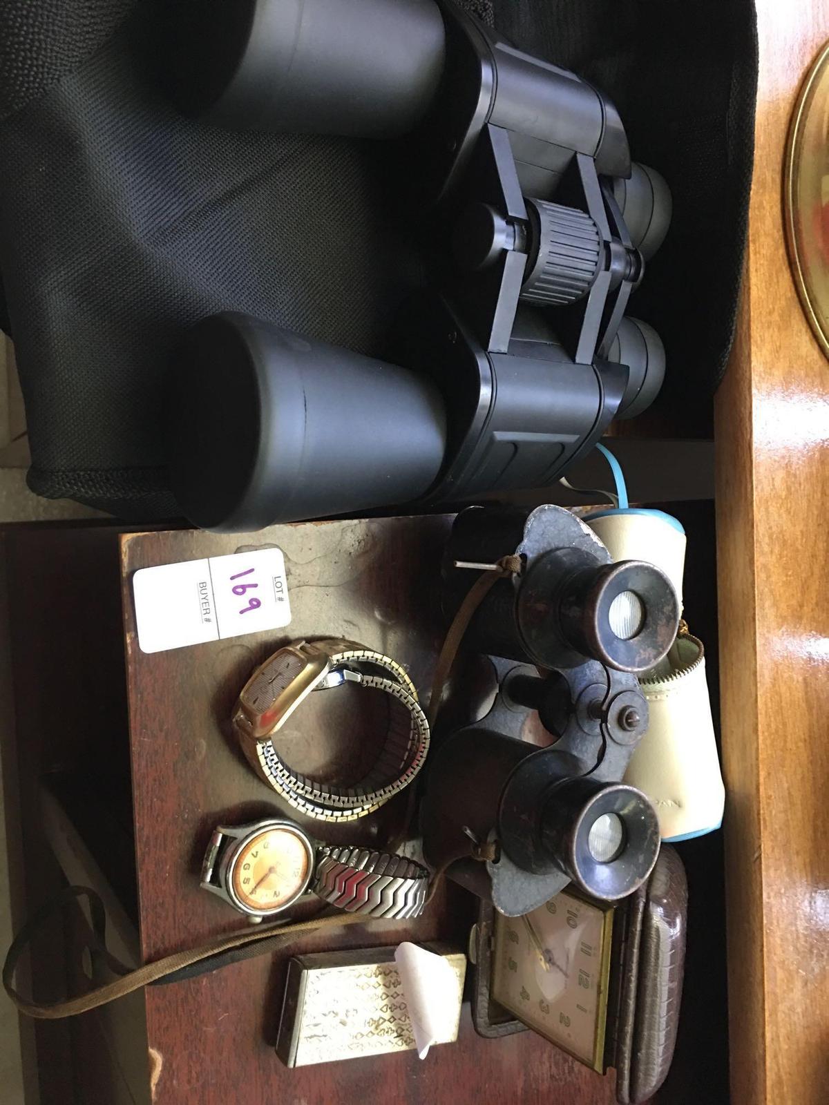 Nice smalls. Watches, clock, binoculars and more