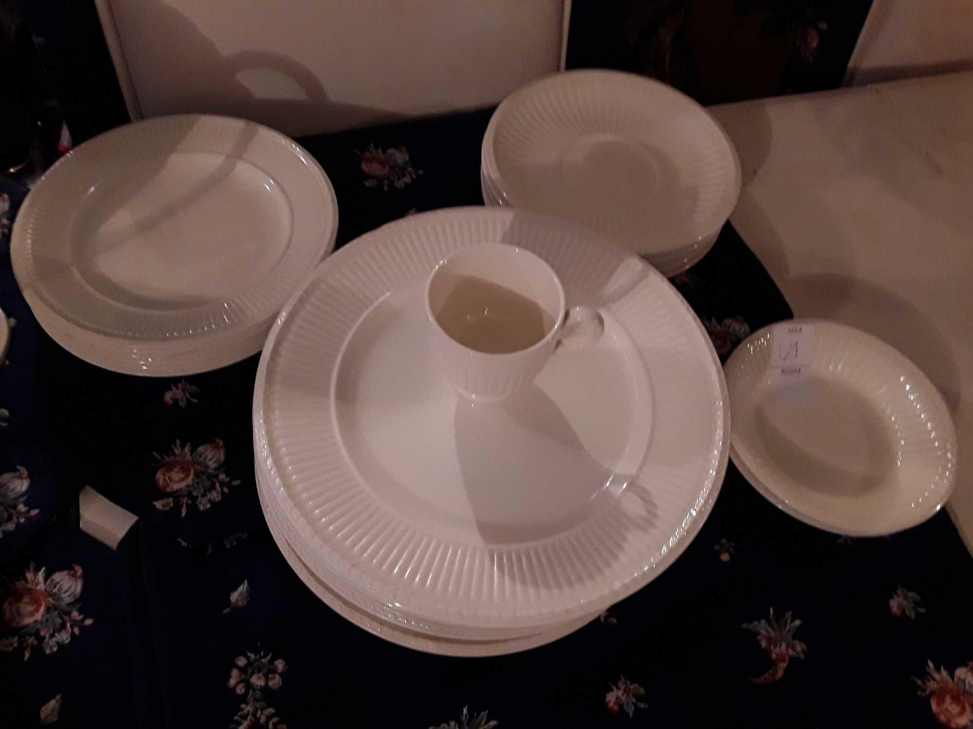 GORGEOUS! Ivory Wedgwood of Etruria & Barlaston, Edme, 10 Place Setting and then some!