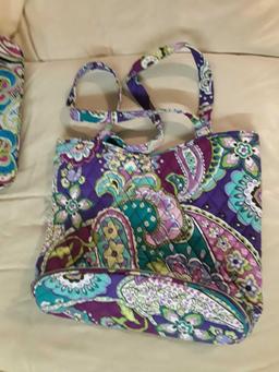 Beautiful Pink and Purple, Designer Vera Bradley Handbag