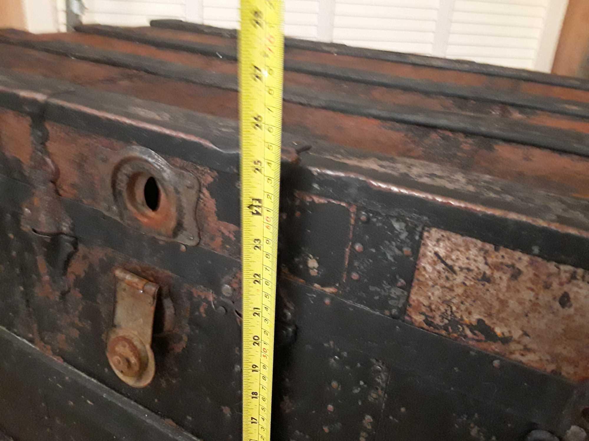 Very large, Very Cool, Antique/Vintage Wood Trunk