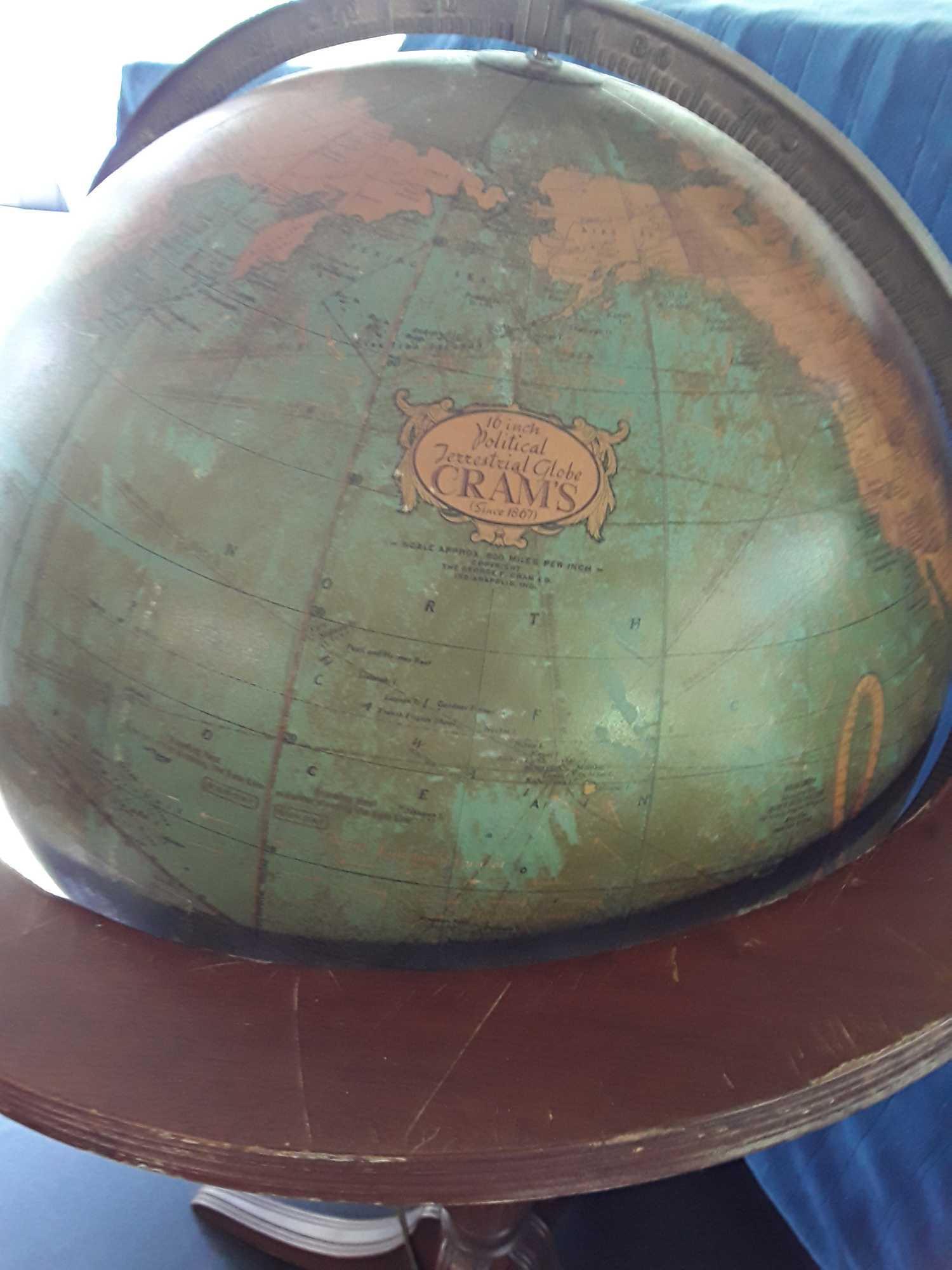 CRAMS 16 INCH POLITICAL TERRESTRIAL GLOBE