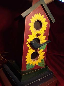 Rustic Farm Decor Birdhouse Lamp