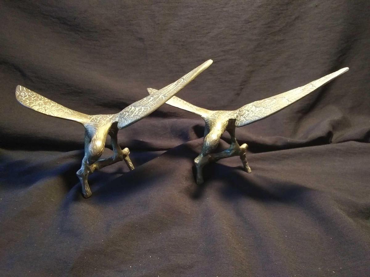 Pair of Hosley International Solid Brass Eagles