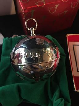 1996 Wallace Silversmiths Christmas Bell