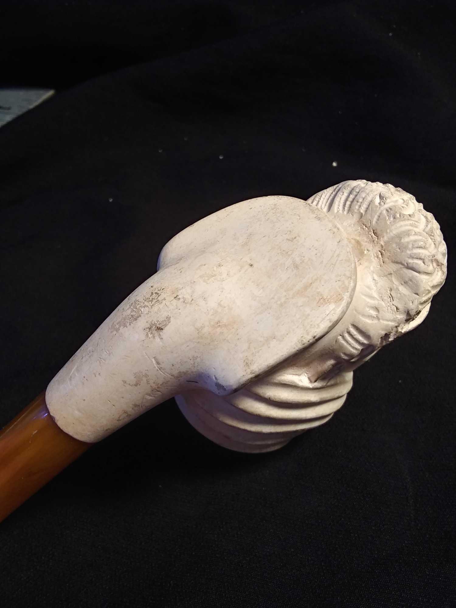 Vintage Arabian Turkish Figure, Bearded Man Meerschaum Pipe