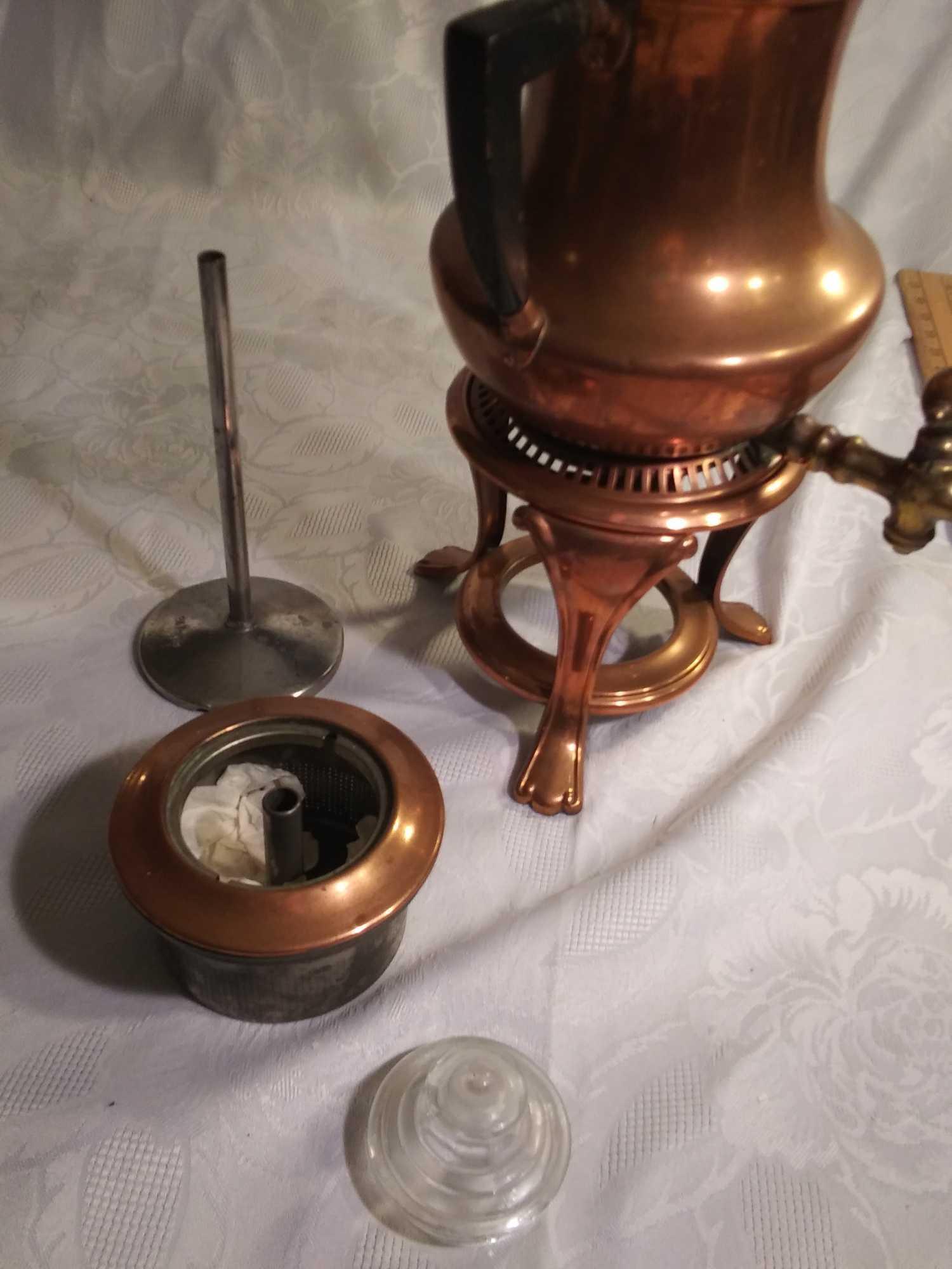 Antique Copper Sternau Coffee Machine, 2.5 Pints