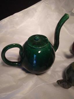 Custom Pottery 3 Pc Pitcher Set