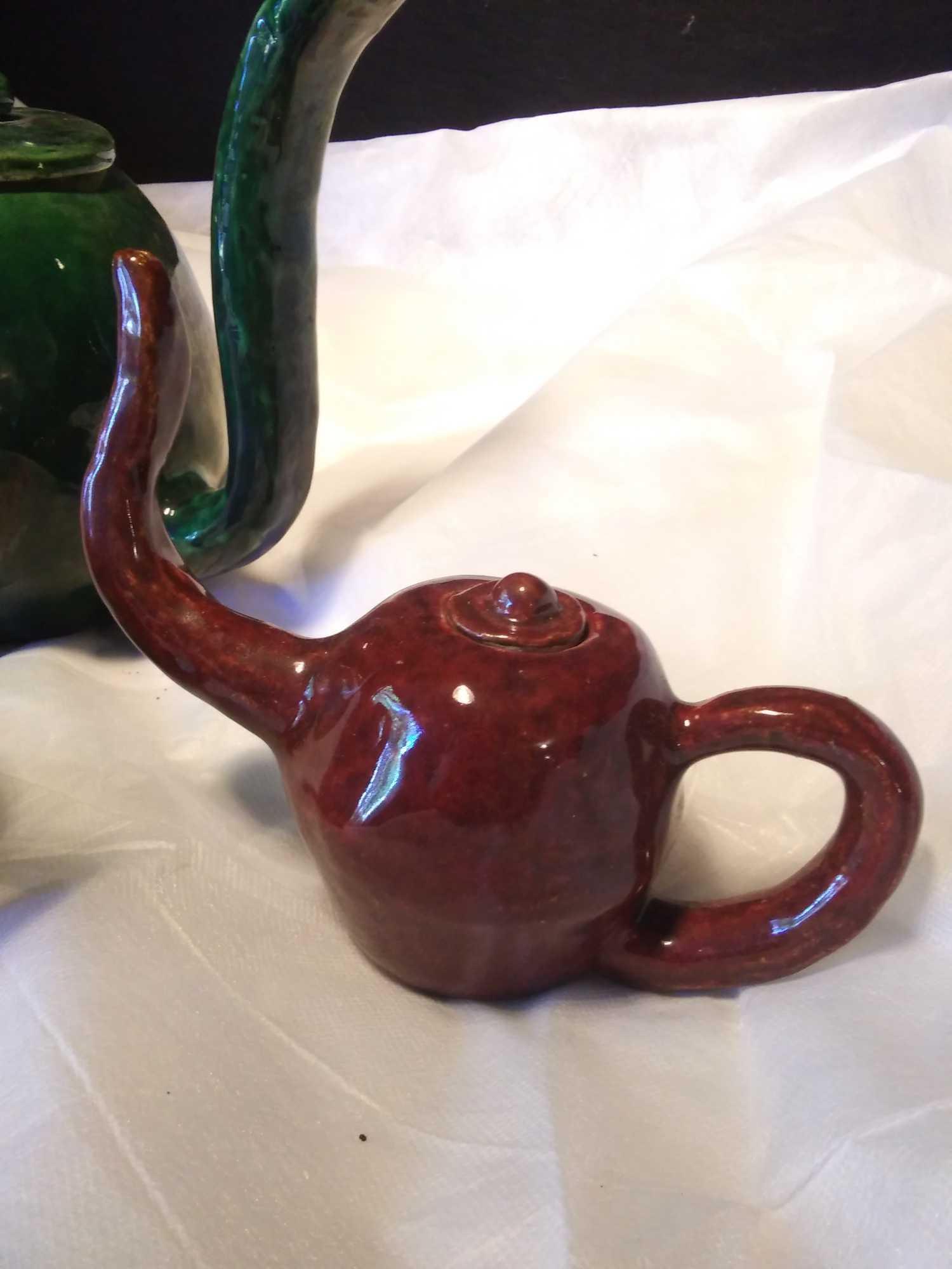 Custom Pottery 3 Pc Pitcher Set