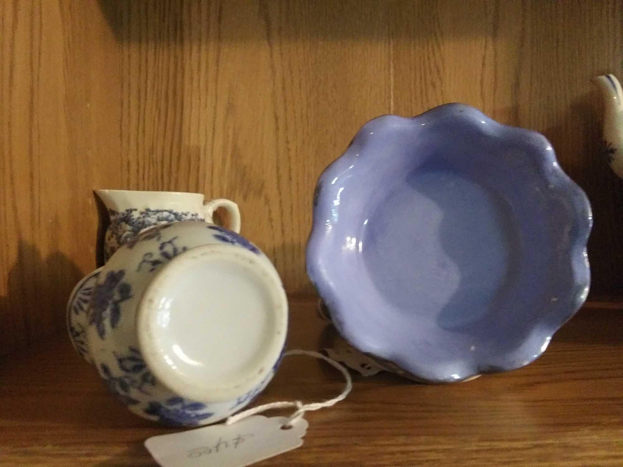 Selection of 10 Blue and White China/Porcelain Pieces Including Stacking Teapot