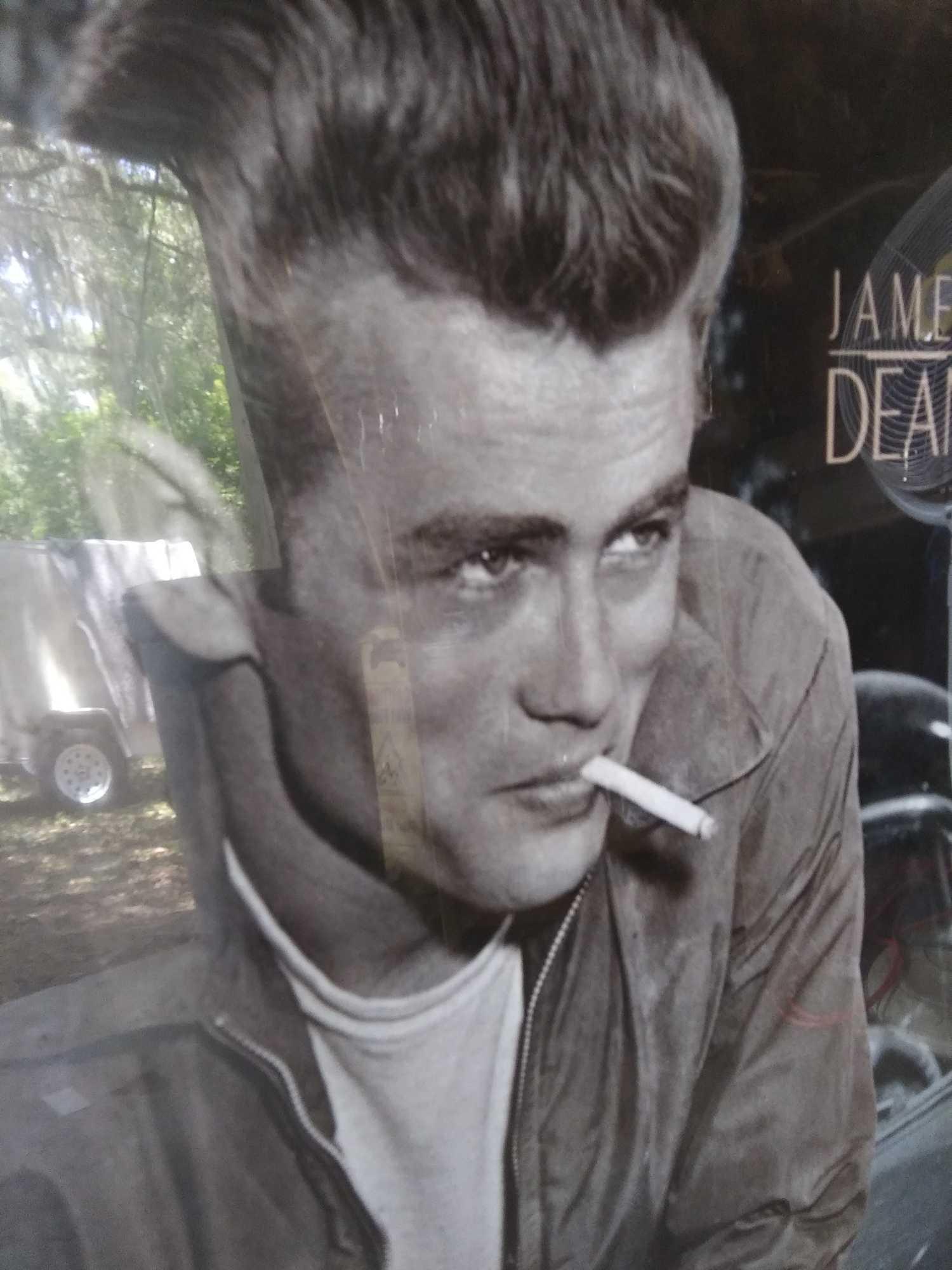 36"x24" Light Weight Metal Framed James Dean Likeness