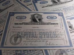 (13) Old Stock Certificates, Mostly 100 Shares