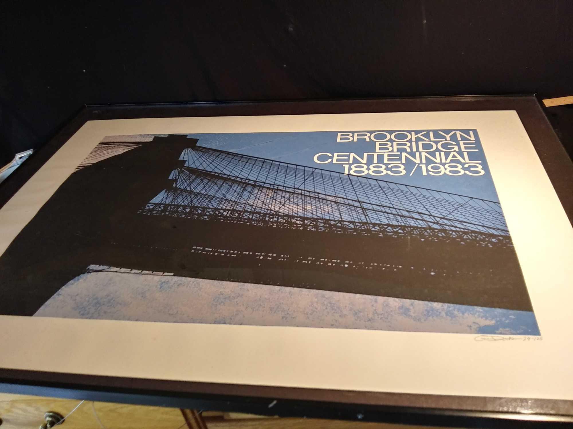 Brooklyn Bridge Centennial, Gerald Dodson original composition, signed and numbered