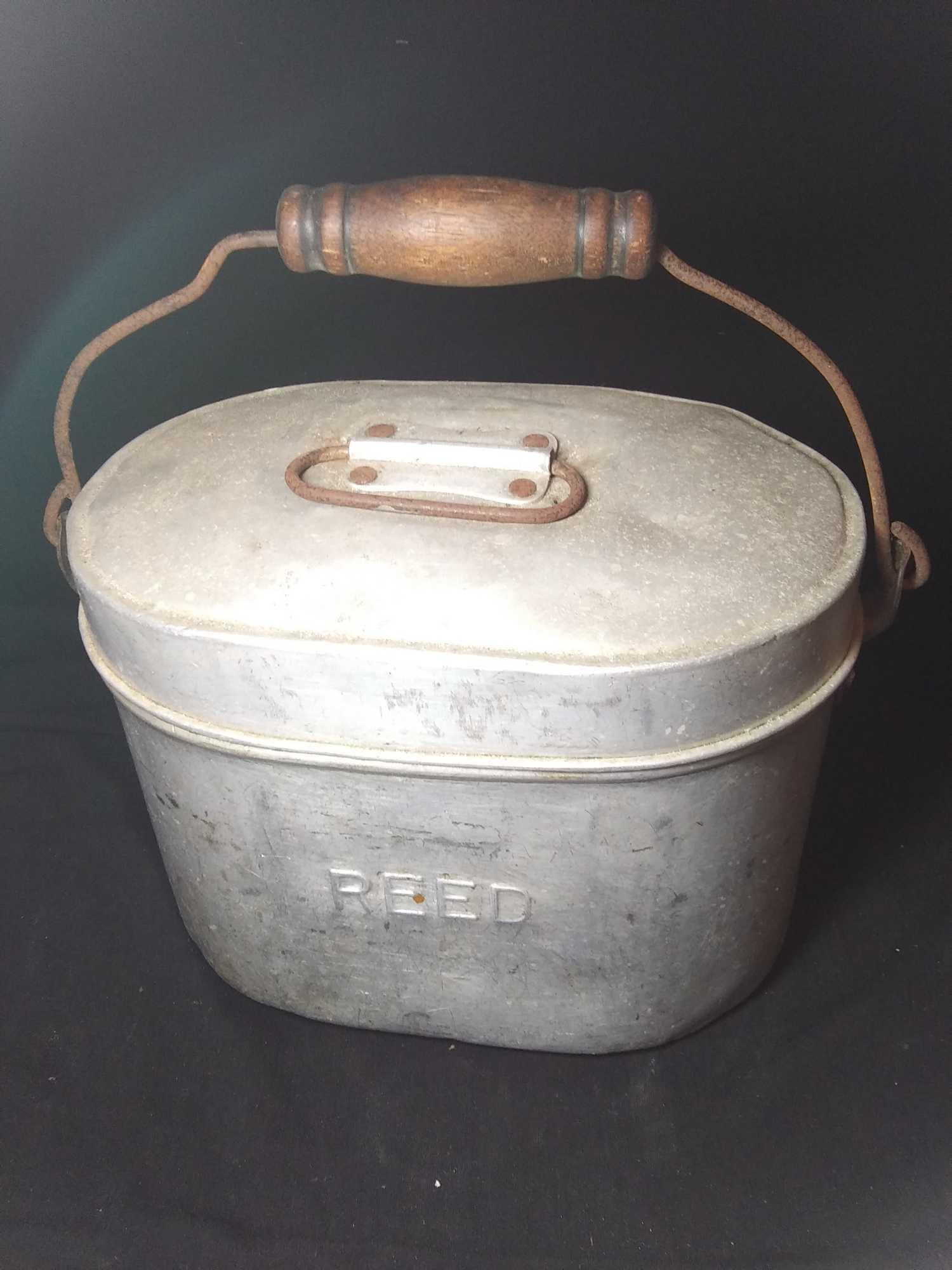 Handled Aluminum "Reed" Pail with insert and Lid