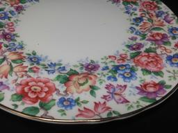 Fine bone china Crown Staffordshire multicolored Floral 3 piece tea set