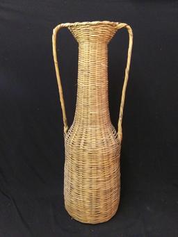 3 Ft Tall Woven Wicker Double-handled Basket