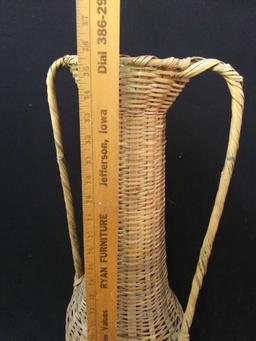 3 Ft Tall Woven Wicker Double-handled Basket