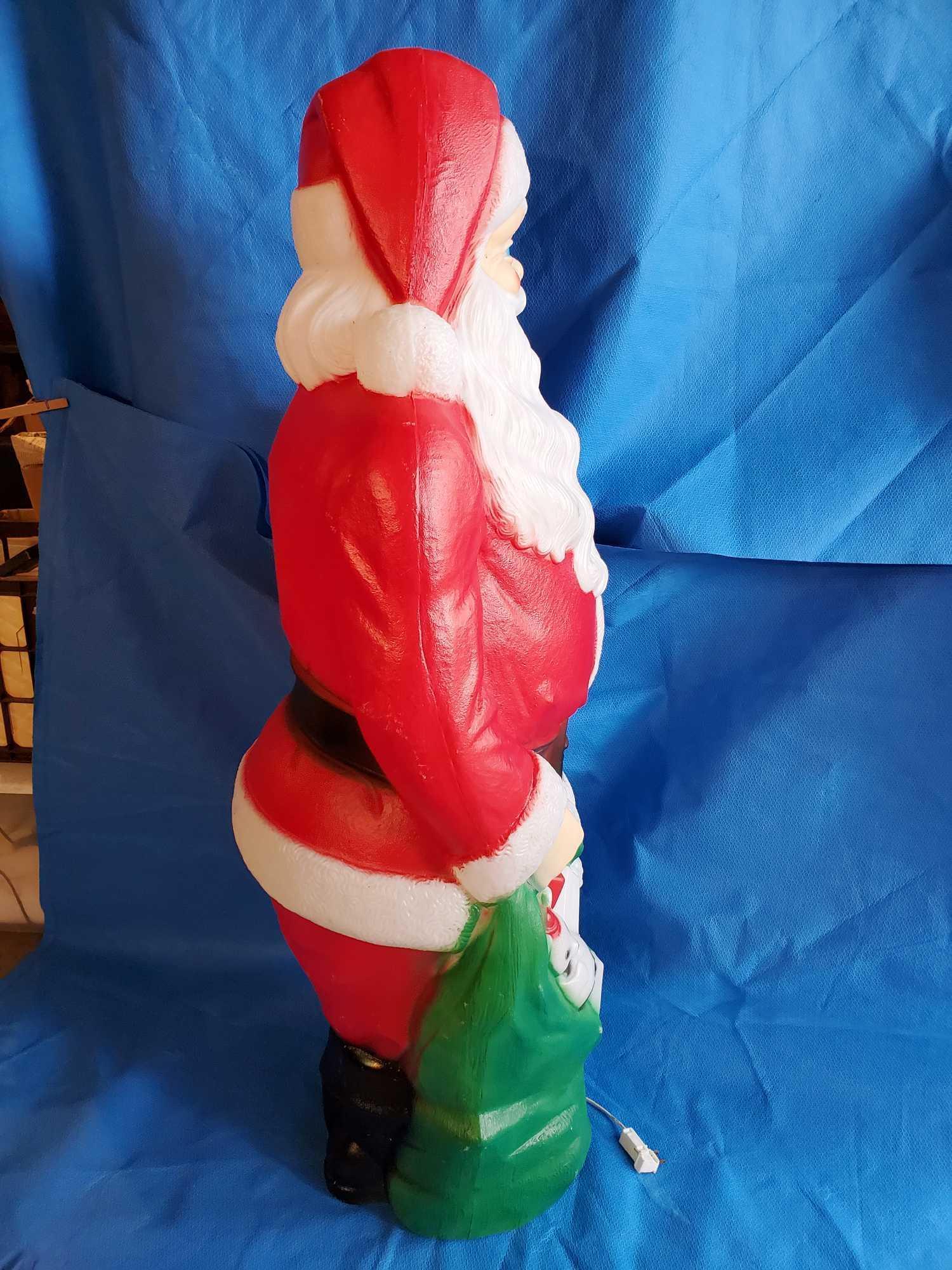 Large 46 in. tall SANTA Blow Mold, Empire brand